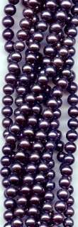 5mm Peacock Black Round FRESHWATER PEARLS Stunning Quality  