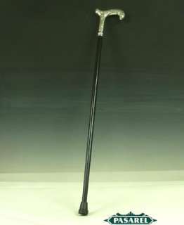 Fabulous Sterling Silver And Wood Walking Stick / Cane  