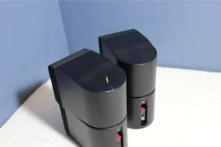   cube speakers black pair measures approx 3 w x 5 d x 6 speaker wire