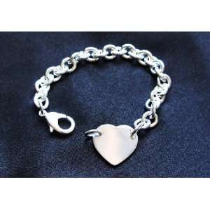   Tiffany Inspired Classic Attaching Heart Charm Bracelet 7 Jewelry