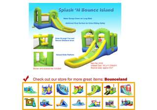 Inflatable Bounce House Bounce N Splash Island Bouncer  
