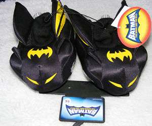 New Toddler Boys Batman Batmobile Slippers Small 5/6  