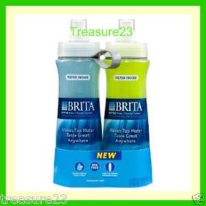 Brita Bottle w/Filter Twin Pack BPA FREE Water Purifier  