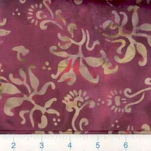  45 Wide Wax Batik Inda Wine Fabric By The Yard Arts 