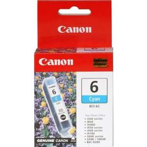  NEW BCI 6C Cyan Ink Cartridge For Canon Printers (Computer 