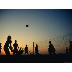  Game of Beach Volleyball at Sunset on Arambol Beach 