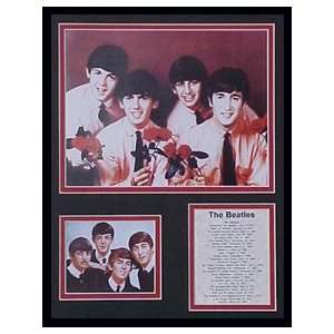  Beatles/Rose Collectors Photo Presentation Framed