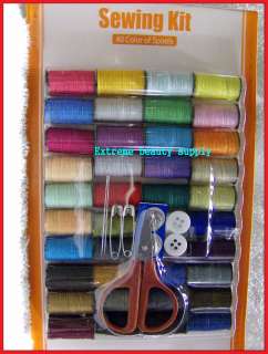 Sewing 40 Spools 49 pcs in Thread needles button Kit  