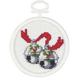  Silver Bells Mini Counted Cross Stitch Kit 3 Round 18 