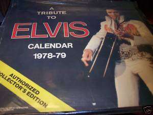 Tribute to Elvis Calendar 1978 79 Collectors Edition  