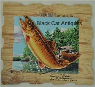 Evinrude Pictograph Calendar BROWN TROUT COMPLIMENTS OF SUPERIOR 