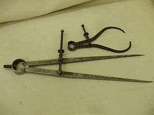 CALIPERS L.S. STARRETT CO. A LOT OF TWO VINTAGE QUITE MADE IN U.S 