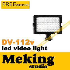 Pro DV 112 LED Video Light Camera Camcorder Lighting for Canon Nikon 