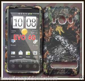 Hard Cover Case HTC Evo 4G Sprint Camo stem snap on  