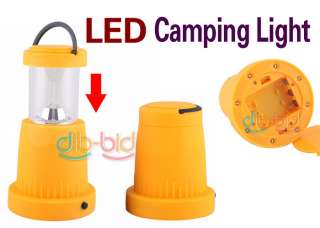   Portable Bivouac Camping Camp Lamp with Bottom Lights #6 Yellow  