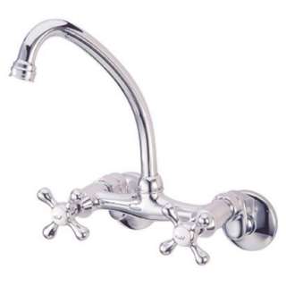 Chrome Wall Mount Faucet Cross Handles.Opens in a new window
