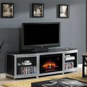   Electric Fireplace and TV Stand (Black) 26MM9313 B974