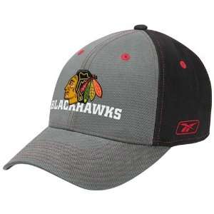   Chicago Blackhawks Gray Structured Adjustable Hat