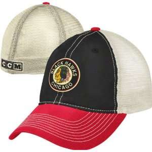   Blackhawks CCM Classics Slouch Meshback Flex Hat