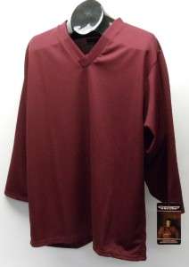 New Adult Small Burgundy TPS Hockey Practice Jersey  