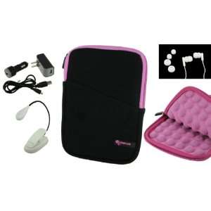  6n1 Super Bubble Neoprene Sleeve Case Cover with LED Clip on Book 