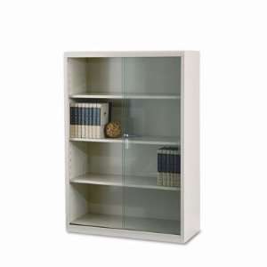   Tennsco Executive Steel Bookcase W/ Glass Doors
