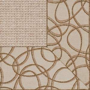   Bordered with Woven Tapestry Ginger Kaleidoscope Contemporary Rug