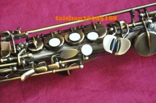 Professional Built in Soprano Saxophone Antique Bronze Saxfon NEW case