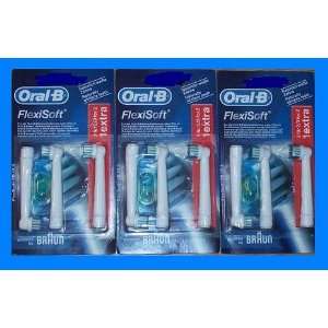  9 (3X3) Braun Oral B Replacement Fexisoft Brushheads EB 17 