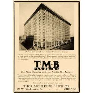  1921 Ad Thomas Moulding Brick Rubber Floors DuPont Hotel 