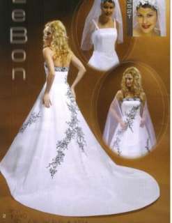   Size 14 w/ Matching Veil Formal Bridal Gown Wedding Dress Clothing