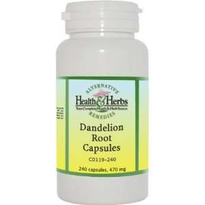 Alternative Health & Herbs Remedies Dandelion Root Capsules, 240 Count 