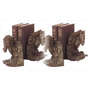  Bookends ~ Bronze finished Bookends Horse Lover Bookends 2 