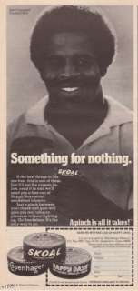 1981 Earl Campbell photo Skoal Smokeless Tobacco Ad  