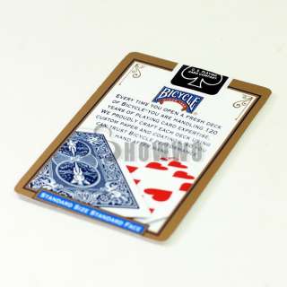   Changing Deck Card Gimmick Bicycle Magic Trick Tool Gimmick Amazing