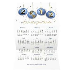  2012 Year Globe Calendar Holiday Cards