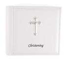 christening ba ptism cross white photo album gift 100 returns