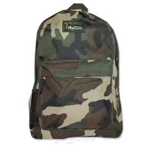  Track Camouflage Backpack School Bag 16.5 Everything 