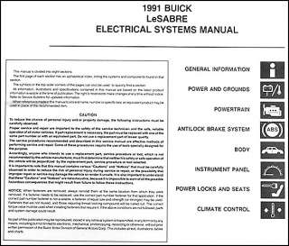   LeSabre Electrical Troubleshooting Manual 91 Original Wiring Diagrams