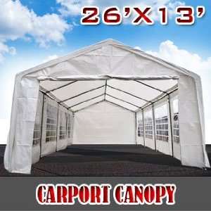   Canopy Wedding Party Tent Car Shed with 8 Windows Patio, Lawn