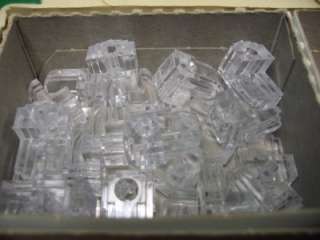 CLEAR PLASTIC MIRROR MOUNTING CLIP ASSORTMENT  