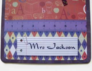 Teacher Gift Alphabet Personalized Clipboard Purple  