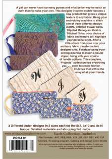 Anita Goodesign Embroidery Machine Designs CD FASHION CLUTCHES  