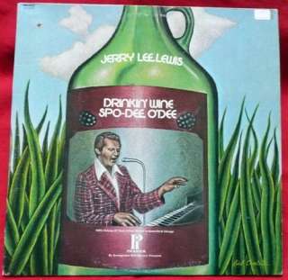 JERRY LEE LEWIS drinkin wine spo dee odee LP record nm  