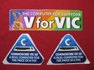 Vintage Commodore VIC 20 Stickers 64 Computer Games C64  