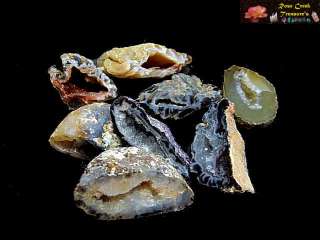 This sale is for a 1/2 pound of half Oco Geodes per lot.