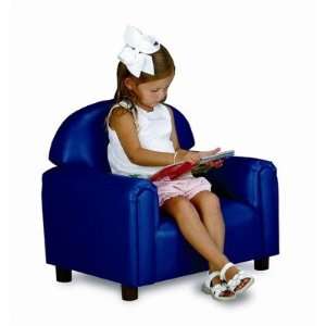   Funky Overstuffed Child Chair in Blue Size Preschool (Ages 3 6) Baby