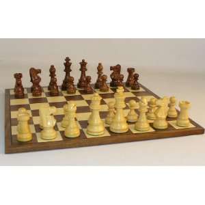  Sheesham/Boxwood French Knight Wooden Chess Set 