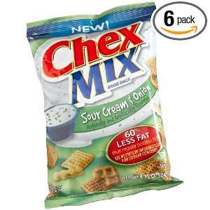 Chex Mix Sour Cream & Onion Snack, 8.75 Ounce Bags (Pack of 6)  
