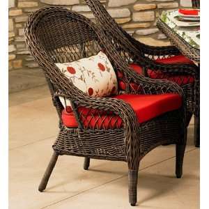   Brookwood Deep Seating Resin Wicker Dining Chair Patio, Lawn & Garden